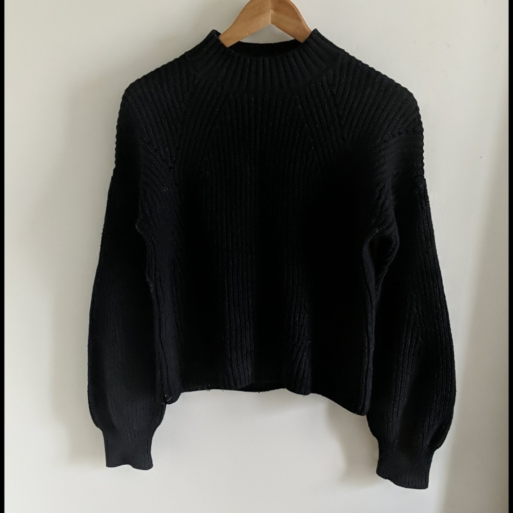 GAP Black Cable Knit Sweater